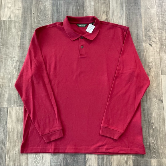 Orvis Shirts Nwt Orvis Classic Long Sleeve Polo Shirt 2tem 654mens